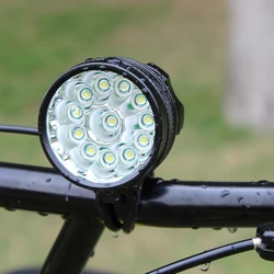 Ultra Fire 15000LM 12x XML T6 LED  Bicycle Flashlight Front Bicycle Light DC 3 Modes head Light Bike Lamp Back Tail Light