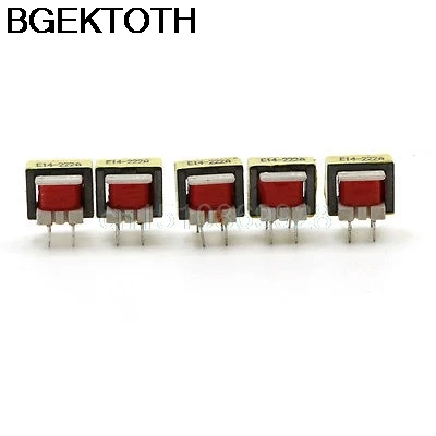 5Pcs 1300 : 8 Ohm  o Transformer EE14 Transformateur POS Transformador