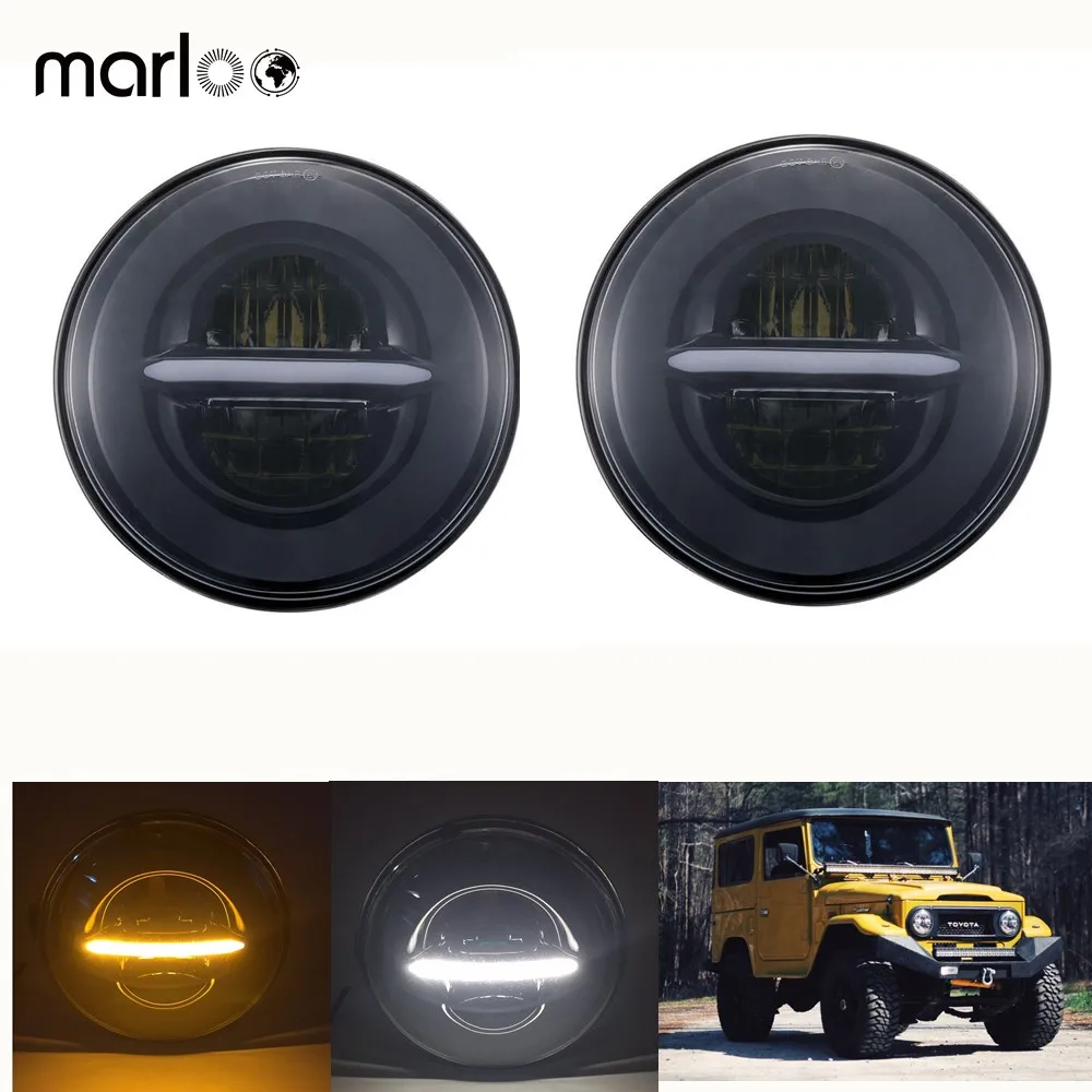 

New 2X 7 Inch Round Headlight For Jeep Wrangler JK 7" Headlights For Hummer H1 H2 Land Rover Defender Car Styling