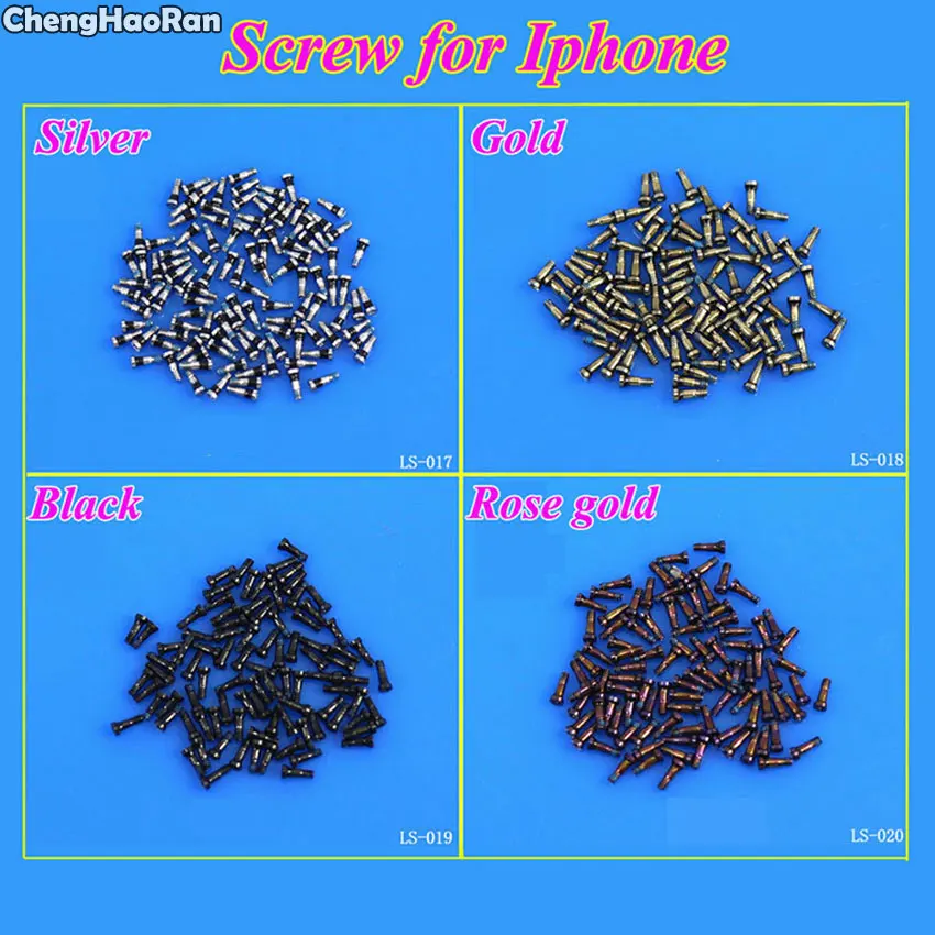 ChengHaoRan 2PCS Pentalobe Screws 5 Point Star Pentagen Pentagonal Screw Bottom Dock screw for iPhone 5 5S 5C 6 6S 7 6/6S/7 Plus