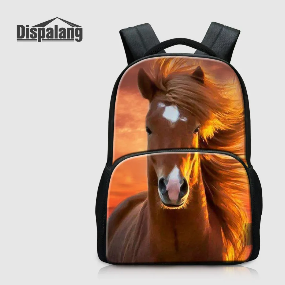 

Dispalang 3D Animal Felt Men's Womens Laptop Backpack Crazy Horse Printing Kids Bag for School College Student Bagpack Schoolbag