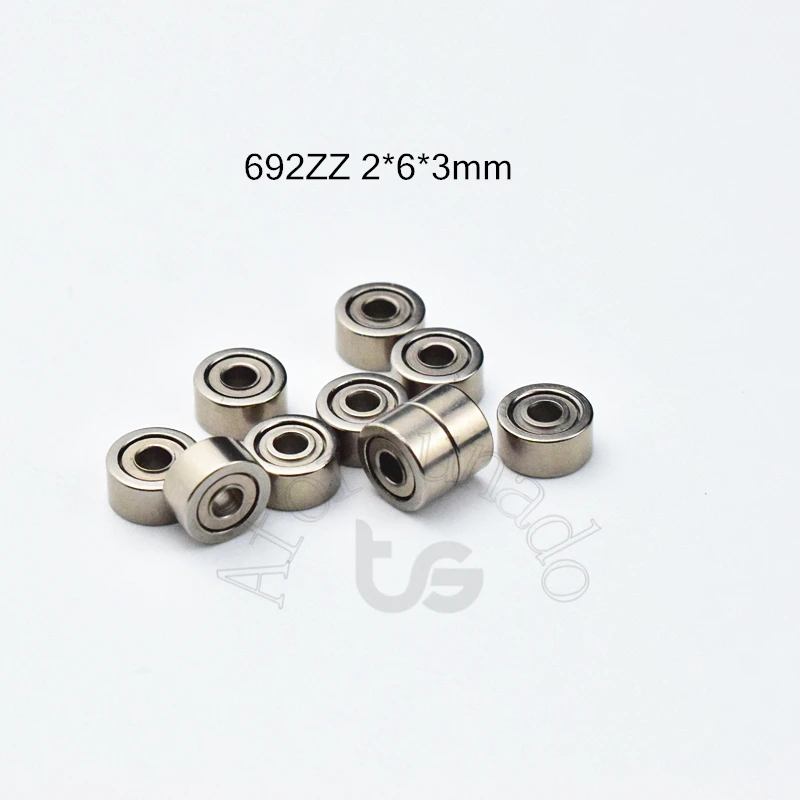 

692ZZ 2*6*3(mm) Bearing 10pcs free shipping chrome steel Metal Sealed High speed Mechanical equipment parts