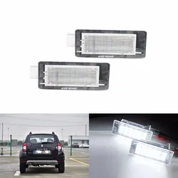 ANGRONG LED Licence Number Plate Light For Renault Laguna Scenic MK2 MK3 Espace MK4 Fluence Dacia Duster Lodgy
