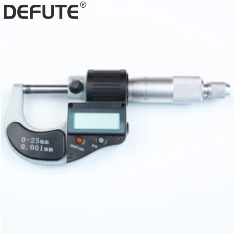 Digital Micrometer 0-25mm 0.001mm Metric / Inch Electronic Outside Micrometro Carbide Tip