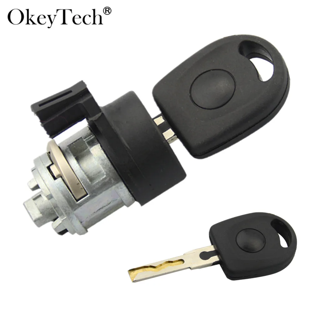 

Okeytech Car Ignition Key Lock Cylinder For Volkswagen VW SAGITAR PASSAT Bora Auto Modified Replacement Lock Latch Core Set