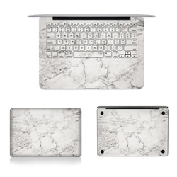 Grey Marble Texture Laptop Body Decal Protective Skin Vinyl Stickers for Macbook Air Pro Retina 16