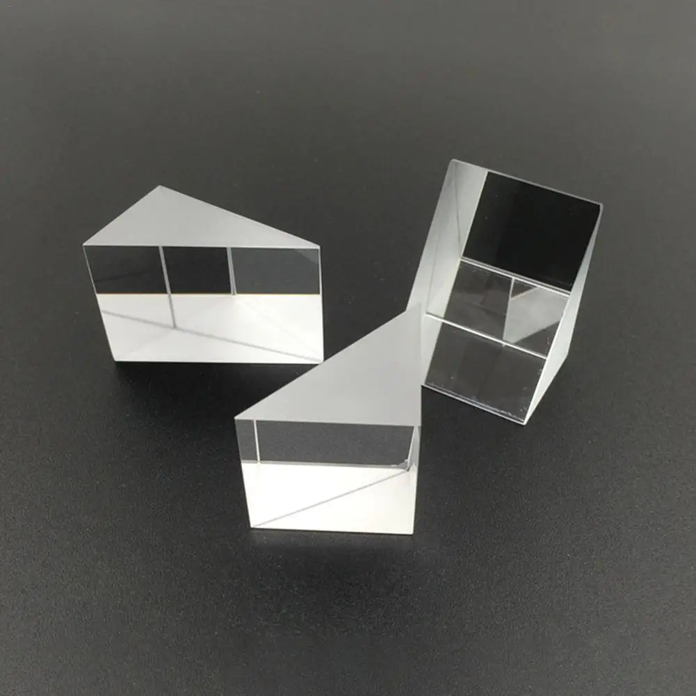 Kính Quang Học Tam Giác Lăng Kính Góc Isosceles Lăng Kính Ống Kính Quang Học K9 Chất Liệu Thủy Tinh Thử Nghiệm Cụ 10Mm * 10Mm * 10Mm