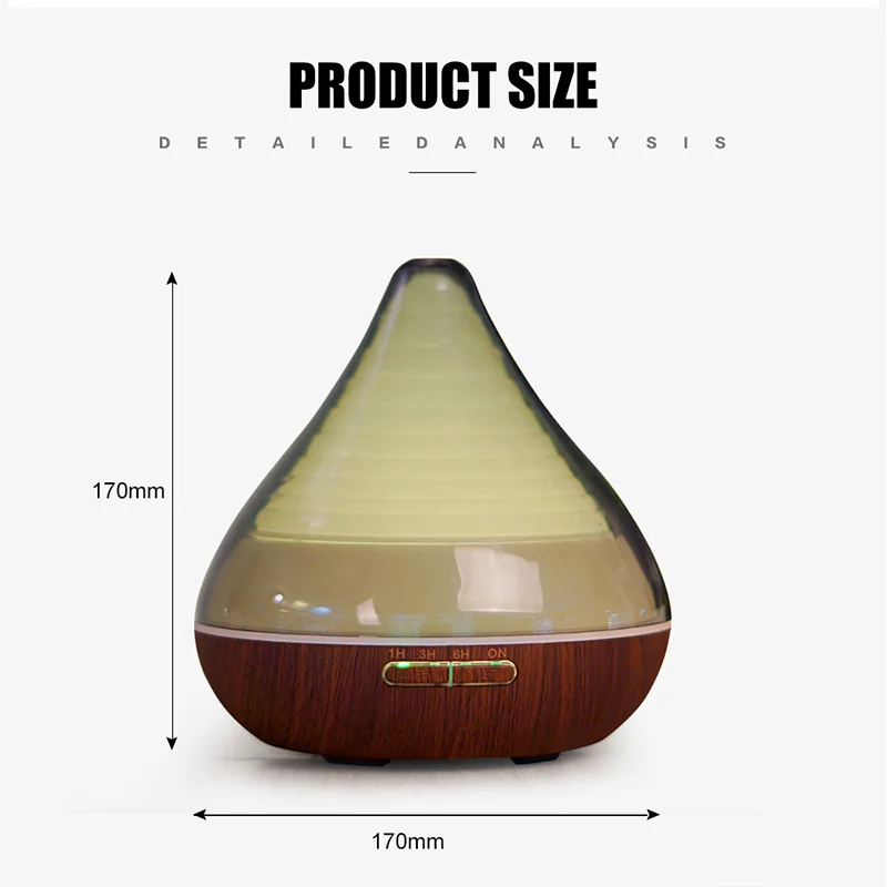 Диффузор для ароматерапии, ультразвуковой портативный увлажнитель воздуха, диффузор для эфирных масел, меняющий цвет светильник распылитель, аромадиффузор