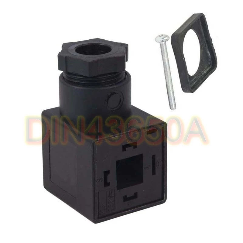 linha tomada plug para valvula conector bobinas solenoide mais gnd 18 mm distancia do pe 20 pcs lot diin43650a 01