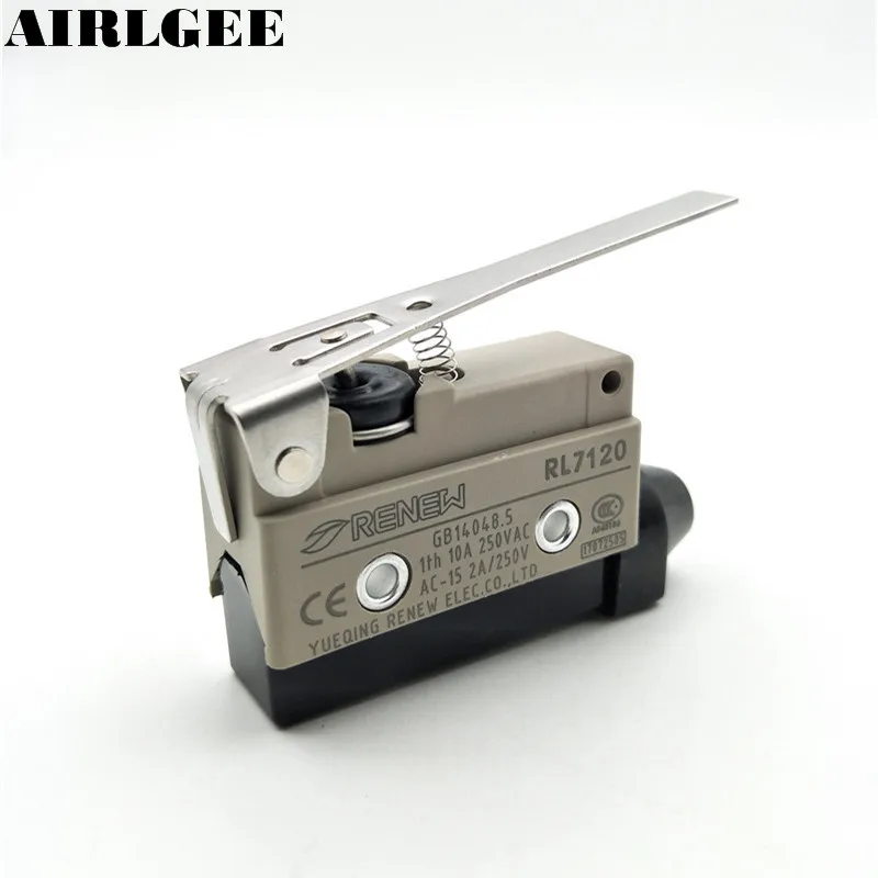 

Высокое качество AC 250 В 2A SPDT концевой выключатель длинный прямой шарнирный рычаг мгновенный микропереключатель