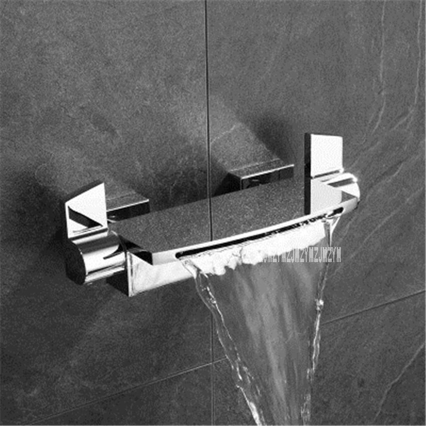 High-quality Basin Bathtub Faucet Hot And Cold Water Faucet Tap Household Wall-mounted Type All Copper Bathtub Shower Faucet Set