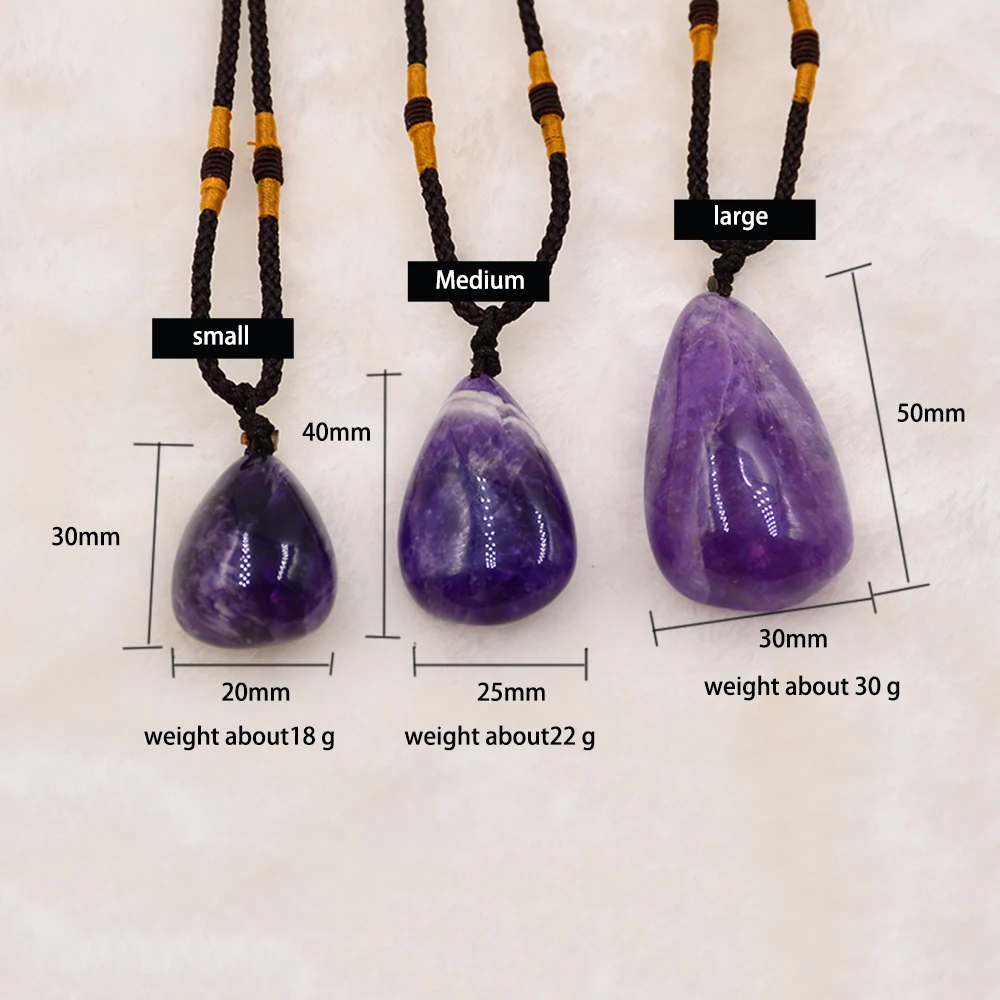 Natural Amethysts Ornament Health Lucky Irregular Shape Stone Crystal Ornament Decoration Original Stone Specimens Pendulum