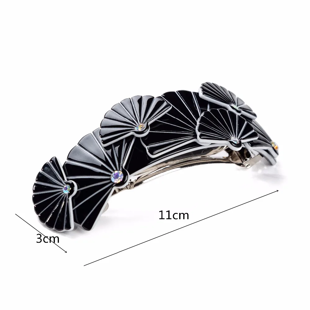 1Pcs Floral Hair Clip Barrettes Fashion Japanese Headwear New Women Acetate Lovely Fans Style  Hair Accessories