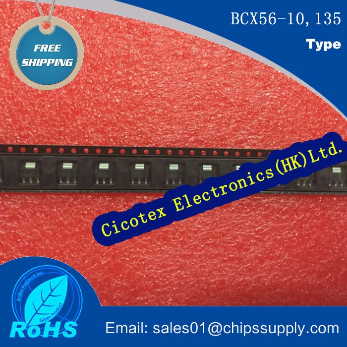 10pcs/lot BCX56-10,135 135 SOT-89 TRANS NPN 80V 1A SOT89