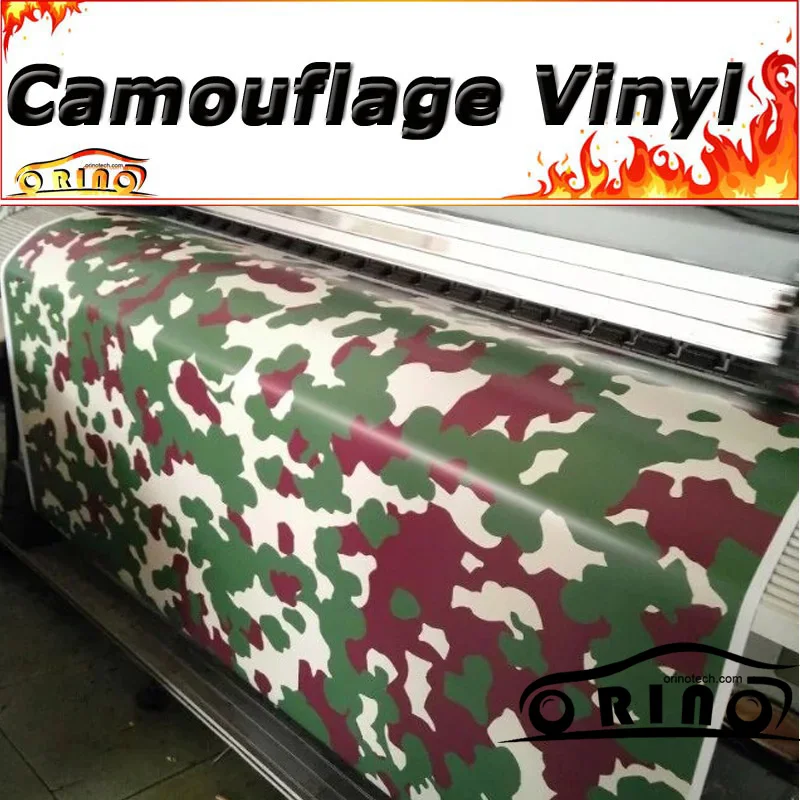 

Forest Green Camouflage Vinyl Sticker Camo Car Wrap Foil Adhesive Motorcycle Truck Car Sticker Film with Air Bubbles Free