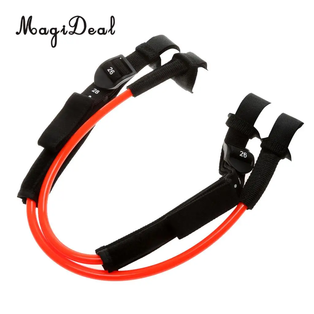 MagiDeal Professional 2Pcs TPU Adjustable Windsurfing Harness Non-Slip Line Water Sport Wind Surfing Tools 56-71cm Blue/Orange