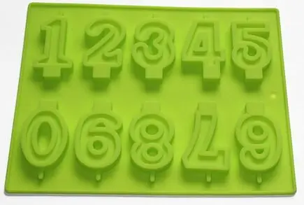 

Numbers Candle Candy Silicone Mold for Birthday Cake Ice Cream Decoration