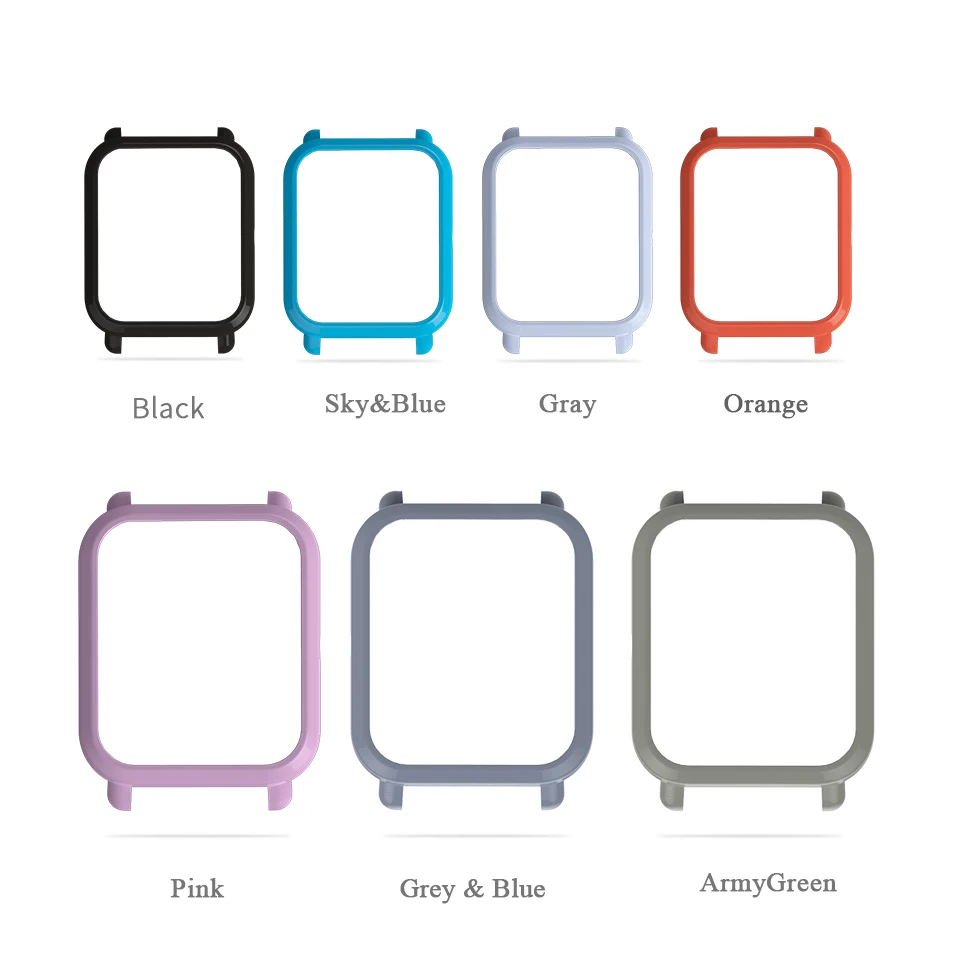 Correa y funda para Huami Amazfit Bip, conjunto de pulsera de silicona, Protector de parachoques para reloj juvenil, BIT PACE Lite