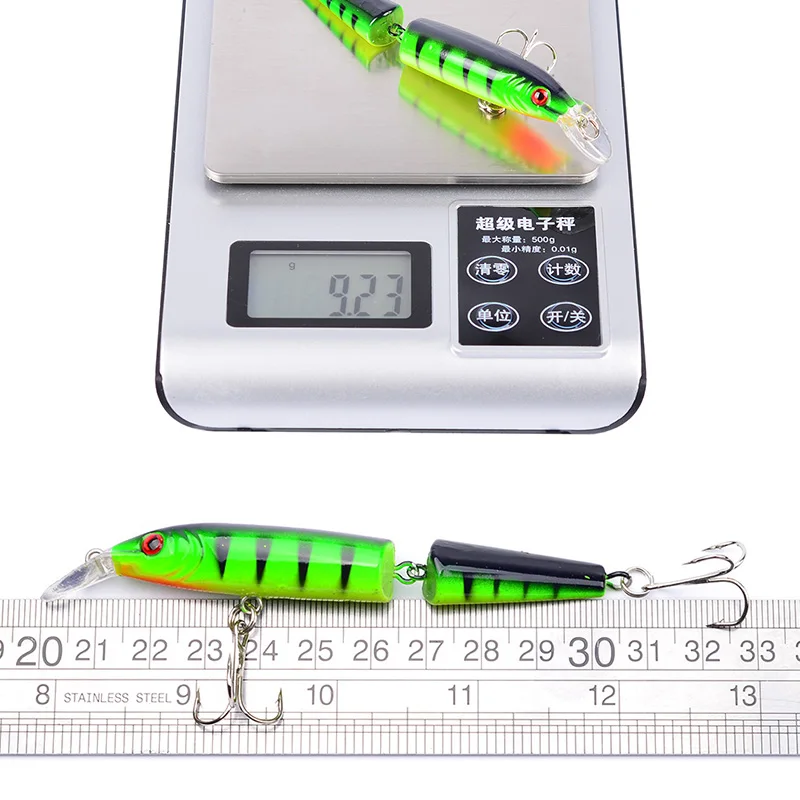 10.5cm 9.2g Fishing Lures 2 Section Bend Wobblers Available Halleluyah Colorful High Simulation Fake Bait Fishing Accessories