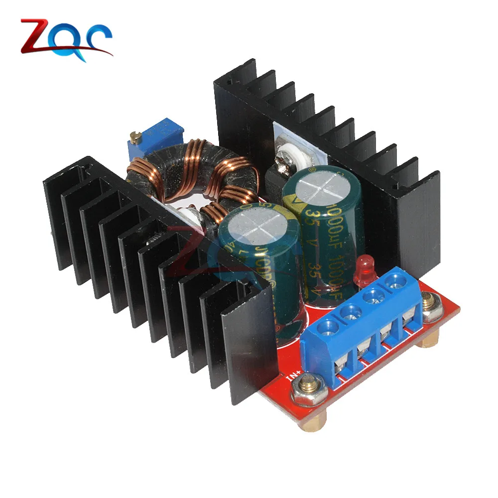 150W DC-DC 10-32V to 12-35V 24V Step Up Boost Converter Module Adjustable Static Power Supply Voltage Regulator Step Up Module