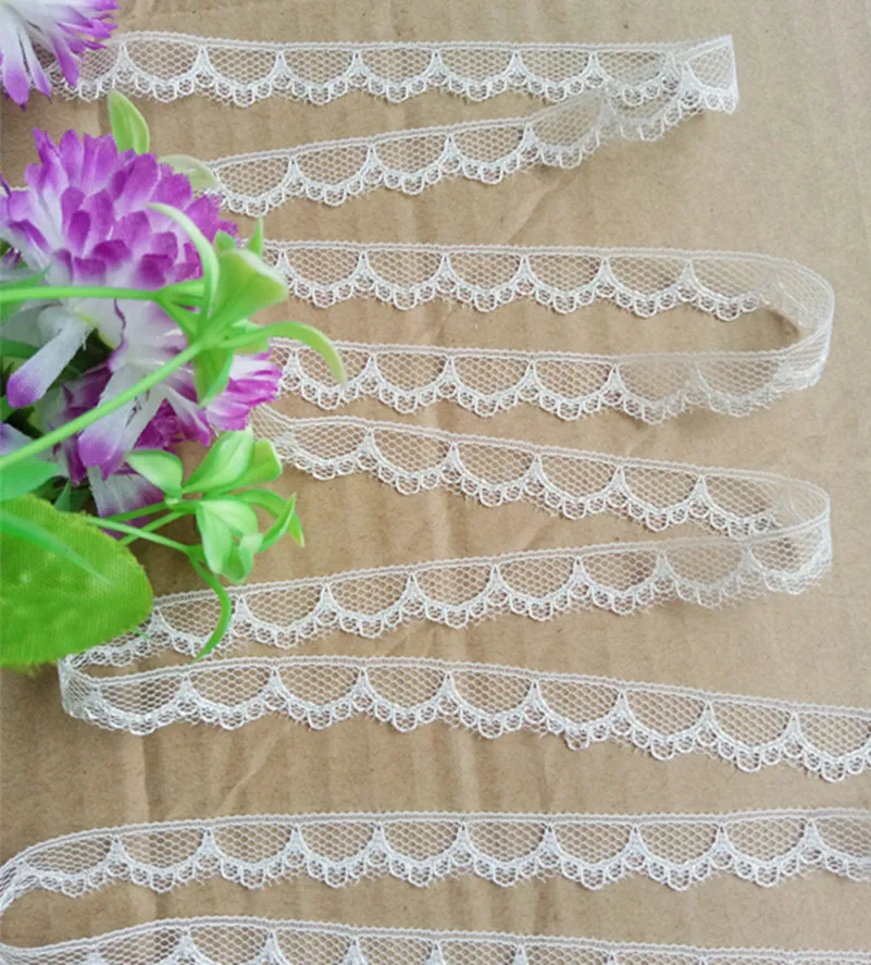 30yards hot width 12mm Embroidered Net Lace Trim fabric Garment ribbon headband wedding party decoration gift DIY Accessories #6