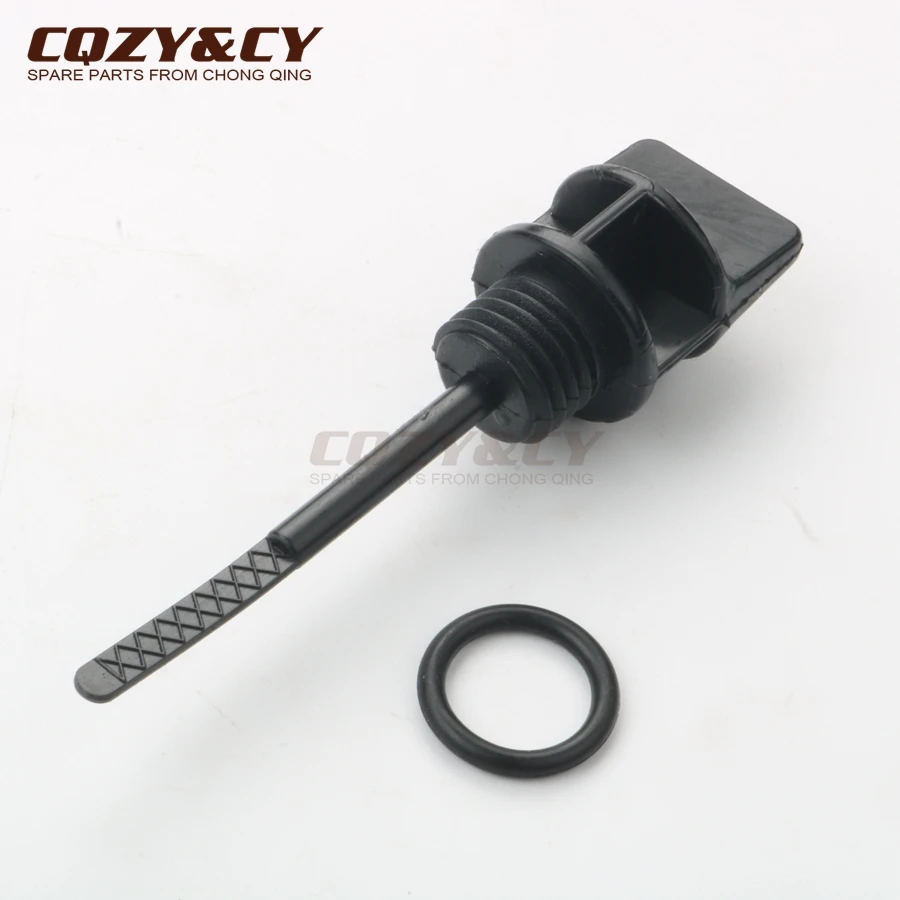 Scooter moped atv oil dipstick with o-ring & oil cover & spring & oil filter for Kymco Agility 50 Filly Super 8 Vitality 50cc 4T