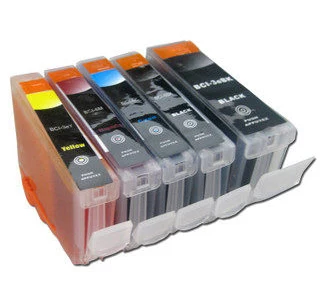 5x BCI 3 BK BCI6  BCI-3  BCI-3e BK/C/M/Y ink cartridge compatible for Canon BJC-3000/3010/3200/BJC-6000/6100/6200/6500/i550/i560