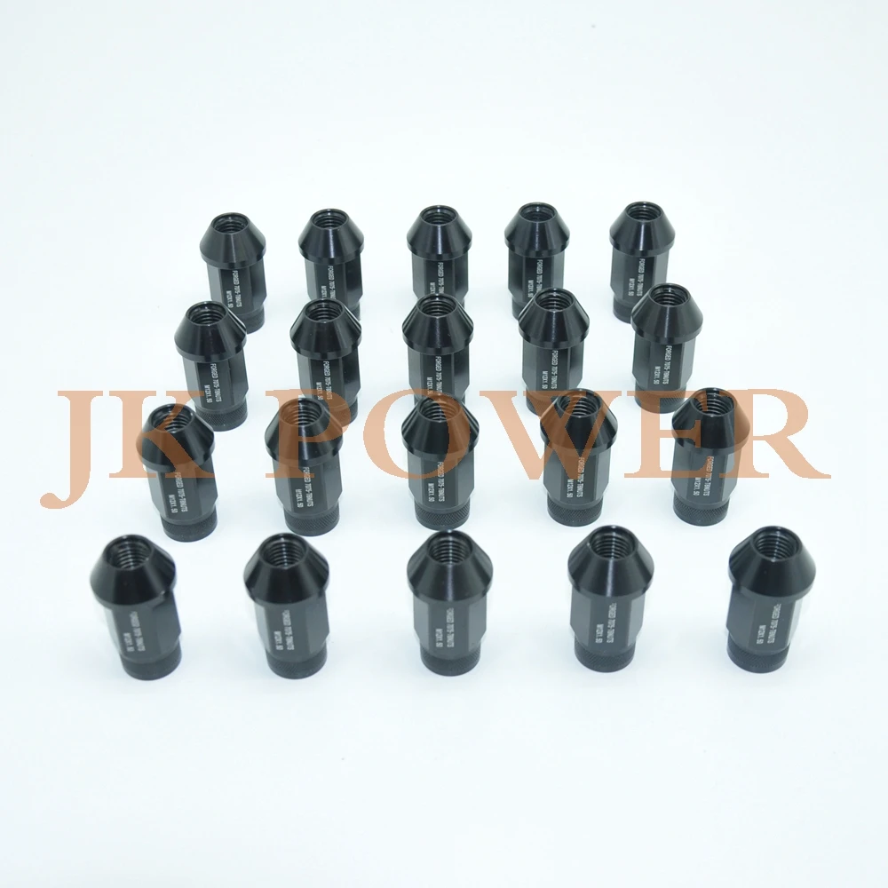 JK Red Blue Black 20 Pieces/Set M12x1.5 T7 / T- REAL 7075 Aluminum Extended Lug Nut Set