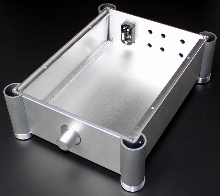 NUOVO arriva YJ WA26 amp chassis amplificatore in alluminio custodia amplificatore valvolare in alluminio chassis Con foro di raffreddamento telaio in alluminio
