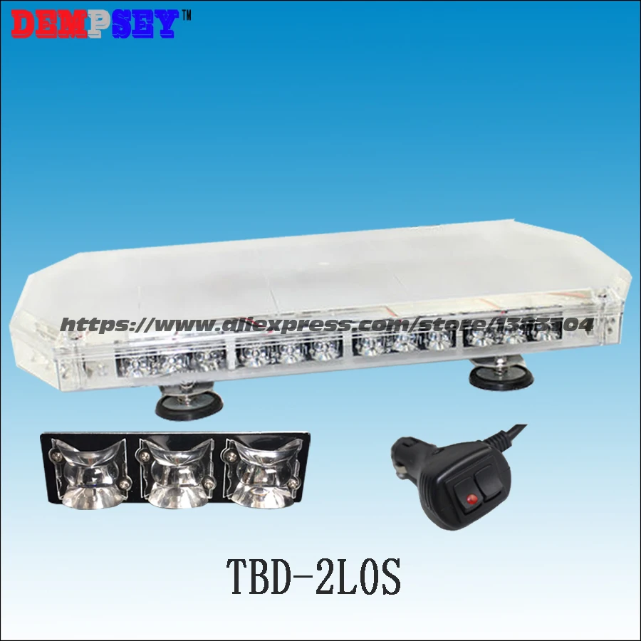 TBD-2L9S LED Emergency Warning mini lightbar,Amber/White LED light bars DC12V-24V truck/rescue Strobe Flashing warning light bar