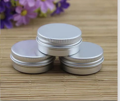 

Free shipping 50pcs/lot 30g aluminum jars, 1oz silver aluminum cream jars, 30ml aluminum tin container, 30ml aluminum tin can