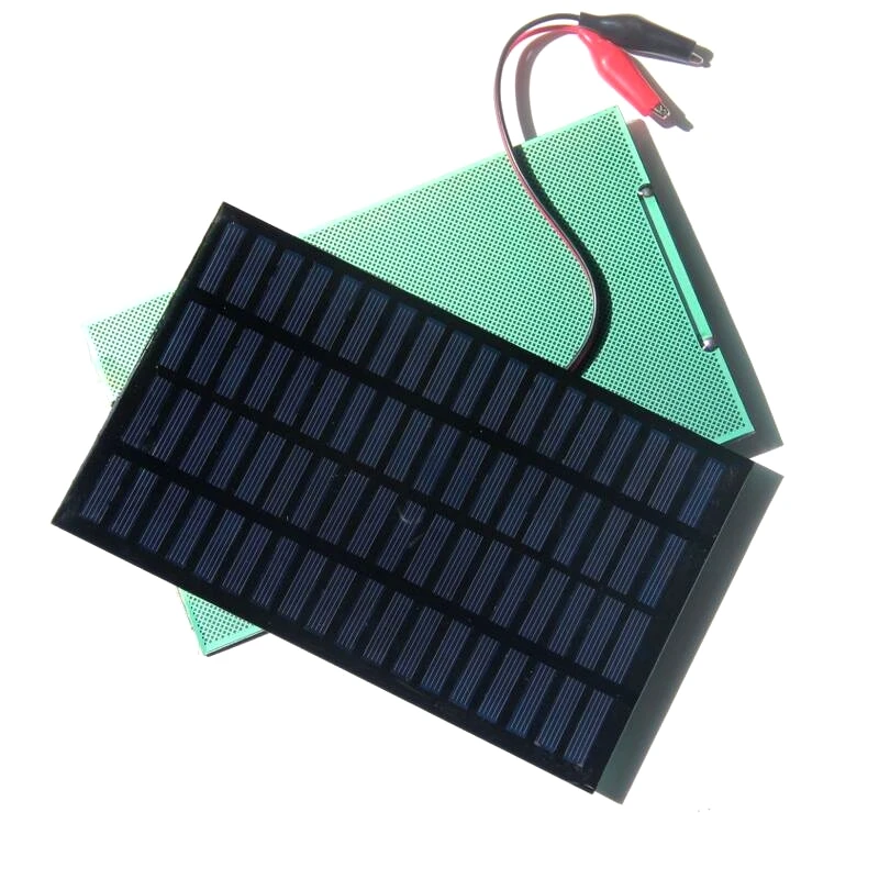 

BUHESHUI 2.5W 18V Solar Cell Polycrystalline Solar Panel+Crocodile Clip For Charging 12V Battery 194*120MM Wholesale 10pcs/lot