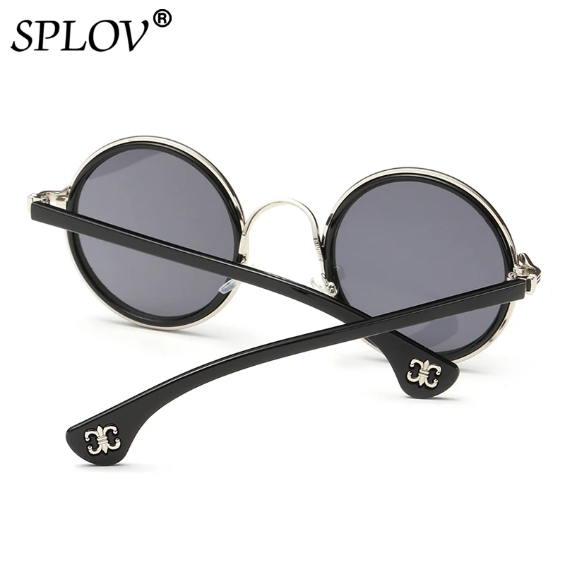 SPLOV Classic New Arrived Round Sunglasses Men Women Vintage Colorful Sun Glasses Brand Designer Metal Eyewear Occhiali Da Sole