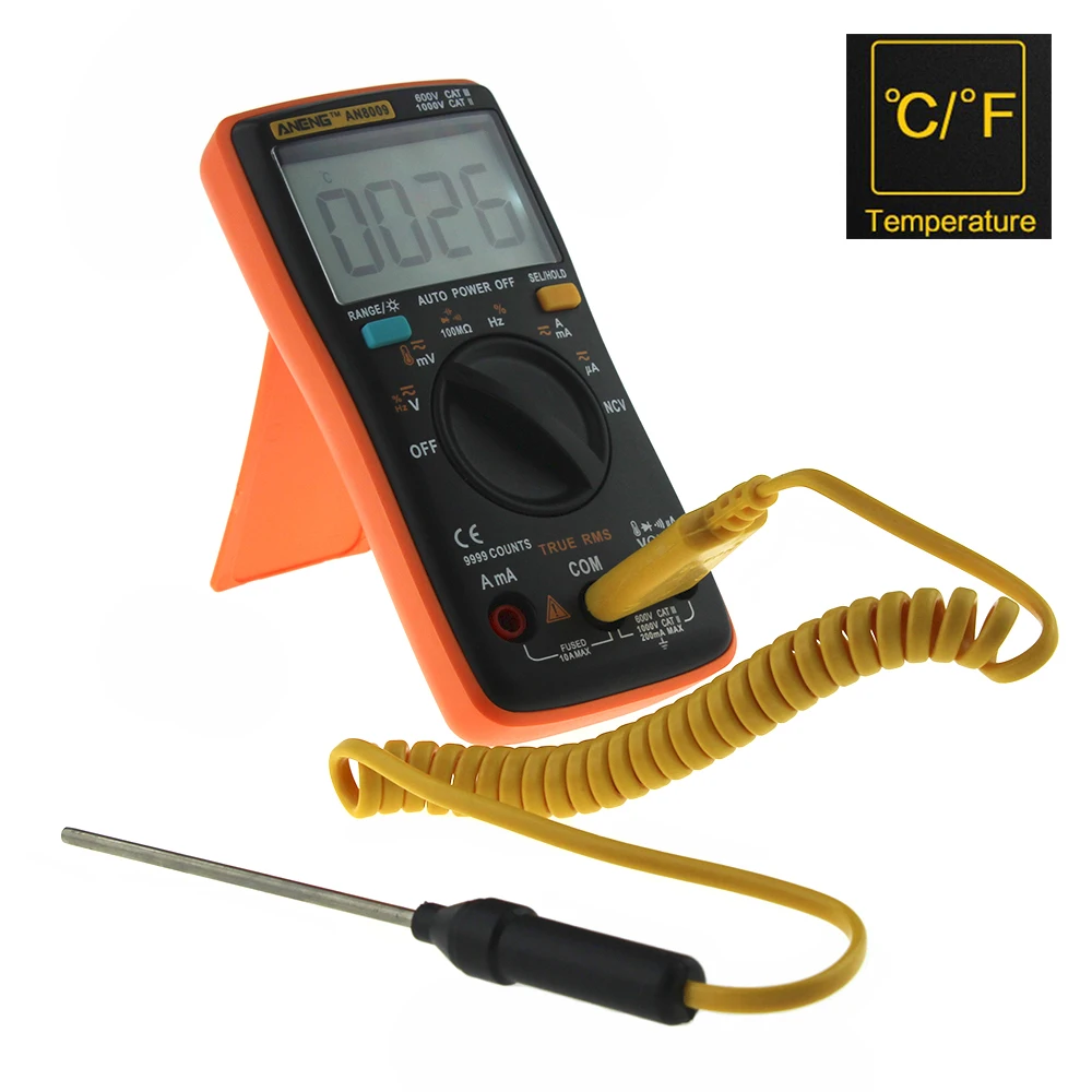 ANENG Portable LCD Digital Multimeter  AC/DC Ammeter Voltmeter Ohm Meter Wire Pen AN8000 AN8001 AN8002 AN8004 AN8008 AN8009