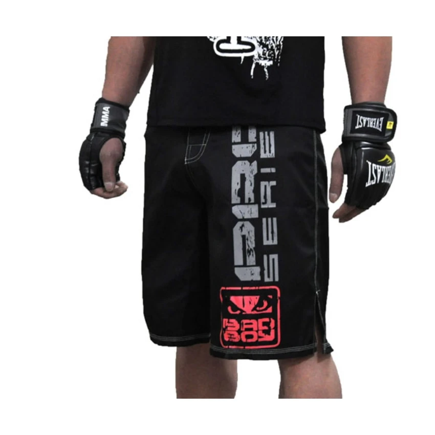 SUOTF MMA Fighting red and black sports fitness breathable Tiger Muay Thai Glory boxing clothing short muay thai boxing shorts