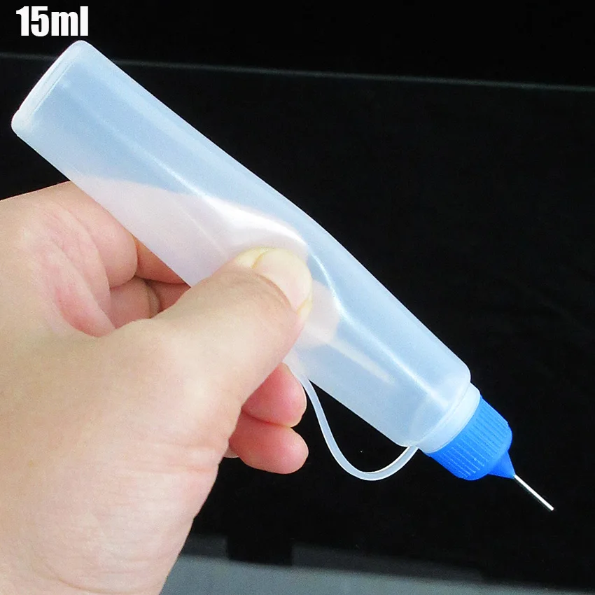 Plastic Pen Shape ,Unicorn Bottle with Needle Cover,30ml Long Soft Squeeze Bottle for E Liquid 10pcs