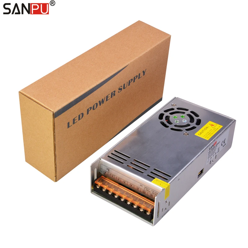 

SANPU 220 Volt 24 Volt Transformer 600W 25A Constant Voltage LED Switch Mode Power Supply Driver Indoor IP20 for LEDs Light Bars