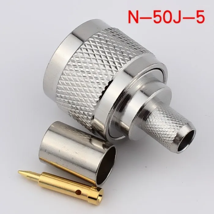 Coaxial connectors,  RF coaxial connectors, N connectors, N-50J-5 connectors