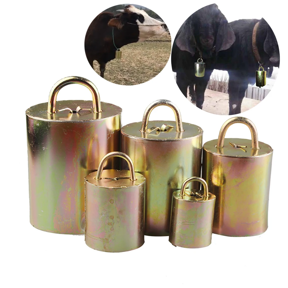 1PCS Sheep Goat Cow Cattle Dog Ring Collar Bell Lound Ringing Clear and Melodious Identification Galvanizing Veterinary Tools