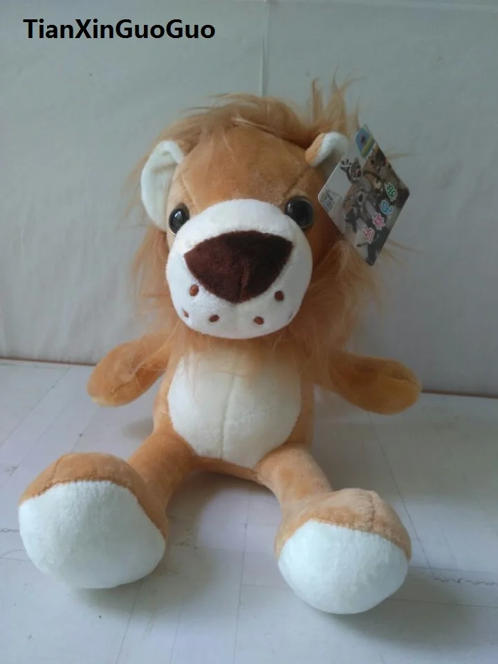 Circa 25cm seduta posa cartone animato giungla leone peluche bambola morbida regalo di compleanno b2092