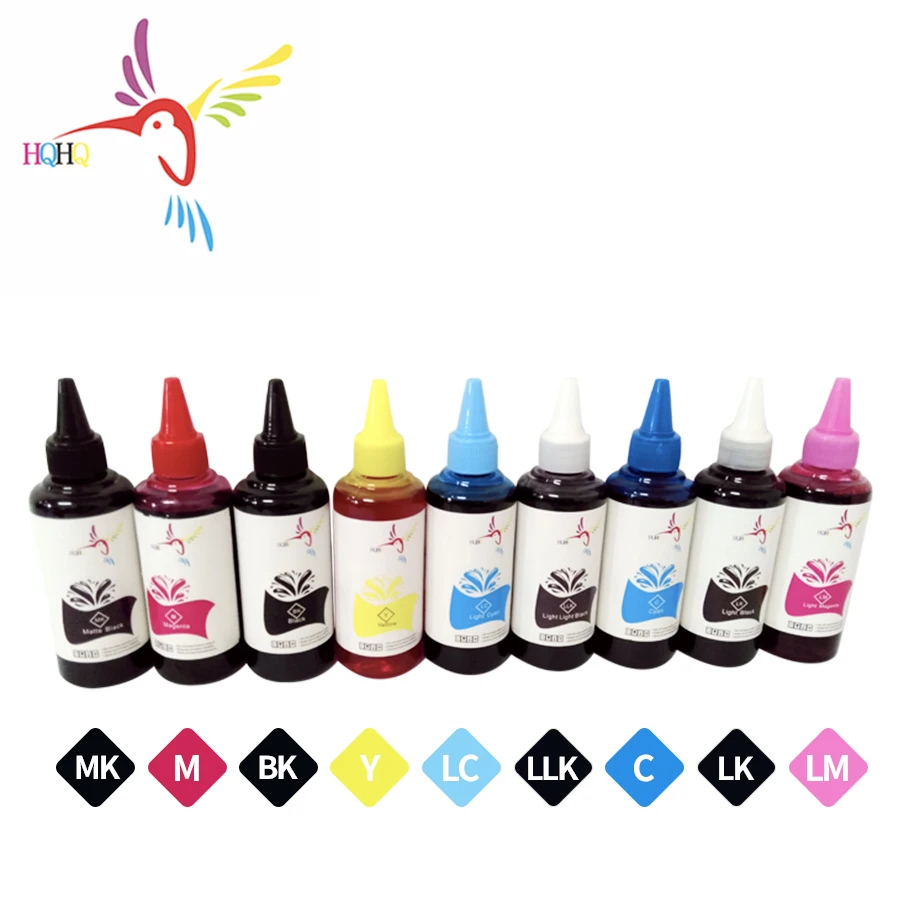 

9x100ml Bottles Refill Pigment Ink For Epson SureColor P400 P407 P408 P600 P607 P608 P800 3800 3850 3880 3890 Printer