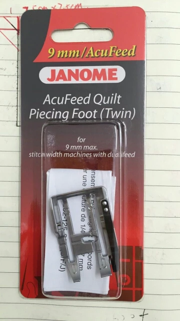 JANOME 9mm sewing machine synchronizes 1/4 presser foot (OD) MC15000 MC12000 MC8900 MC8200 MC9900