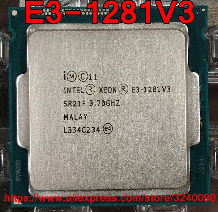 

Original Intel CPU Xeon E3-1281V3 Processor 3.70GHz 8M 80W Quad-Core E3 1281V3 LGA1150 free shipping E3 1281 V3 E3-1281 V3