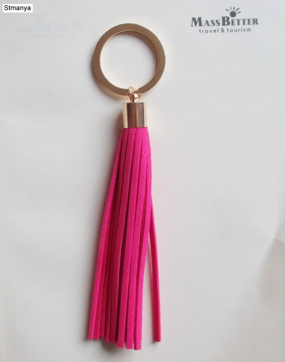 New Women Tassel Key Chain Fashion bag charm accessories Tassel Car Key Ring Korean velvet leather Key Holder Best gift jewelry