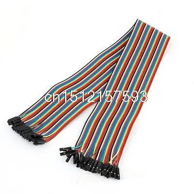 50cm 2.54mm 40Pin Female to Female F/F Connect Jumper Wire Cable Line