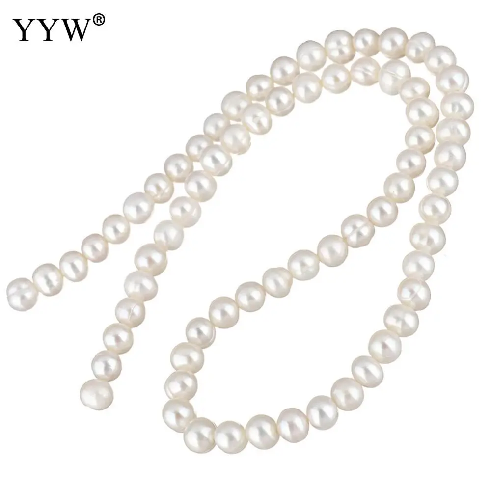 High Quality 5-6mm Natural Freshwater Pearl Beads white Potato Pearl Loose Beads DIY Necklace Bracelat Earrings Jewelry Making