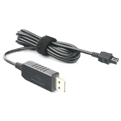 LANFULANG AC-L200 L25A USB charger cable fits External power bank for Sony DCR-HC40 DCR-HC54 DCR-HC96 DCR-PJ5 DCR-SR15 DCR-SR20
