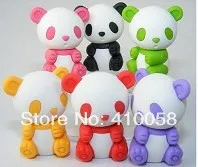 

Free shipping unique Chinese Panda eraser 120pcs/lot Creative school children prize eraser