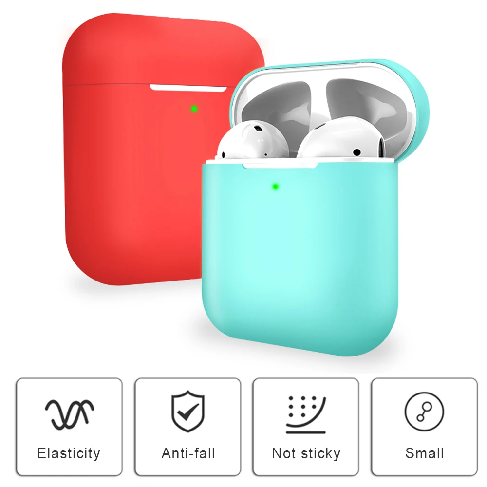 VAORLO ซิลิโคนสำหรับ Apple AirPods2 TWS หูฟัง i20 i30 i60 i10 กันน้ำกันกระแทก Protector อุปกรณ์เสริมผิว
