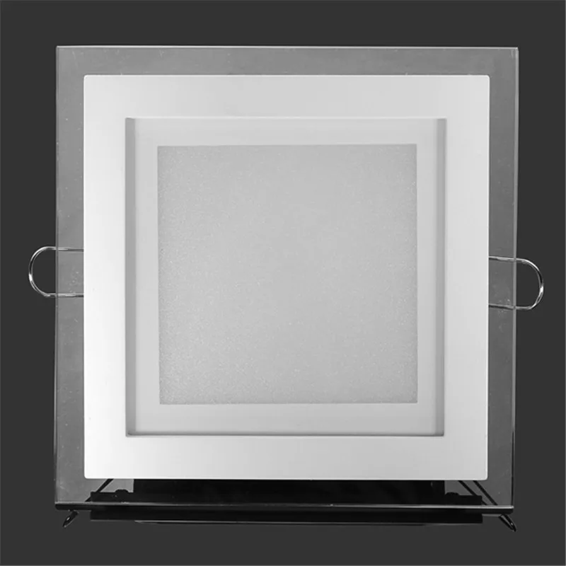 Imagem -03 - Painel de Luz Led de Vidro com Cores 24w Regulagem de Teto Iluminação Quadrada para Embutir 6000k 3000k 4000k 110v 220v